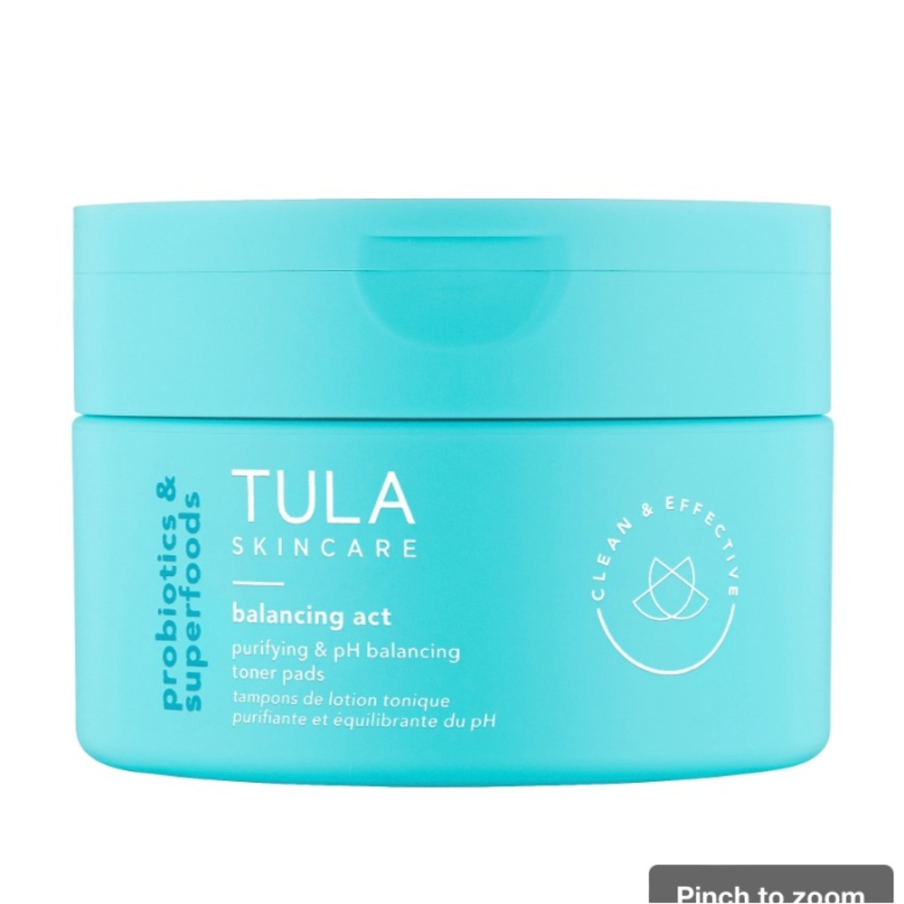NIB TULA Skincare Balancing Act Purifying & pH Balancing Toner Pads